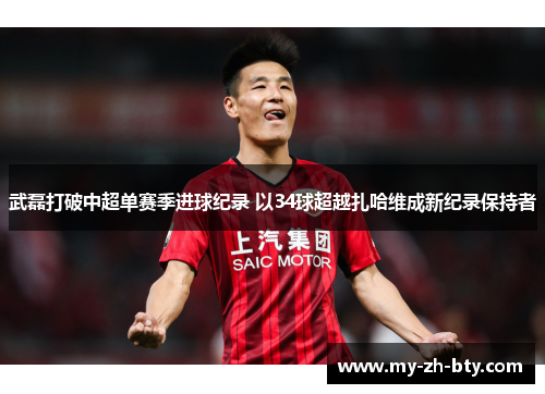 武磊打破中超单赛季进球纪录 以34球超越扎哈维成新纪录保持者